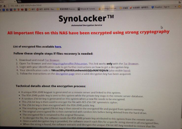 Imagen sacada de Engadget: http://es.engadget.com/2014/08/04/synolocker-nas-synology-seguridad-hack/