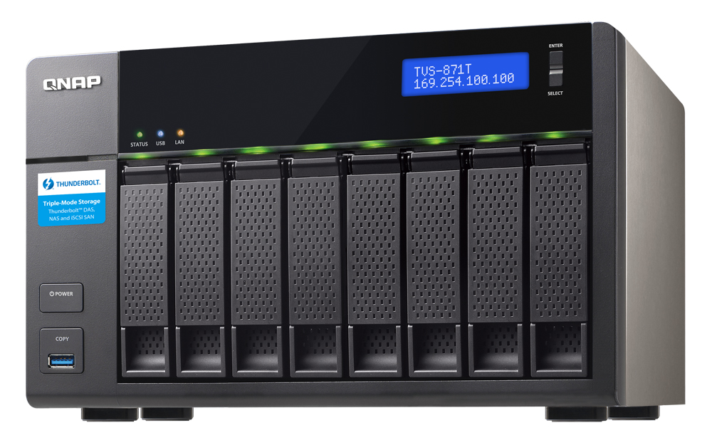 QNAP TVS-871T Thunderbolt 2 NAS